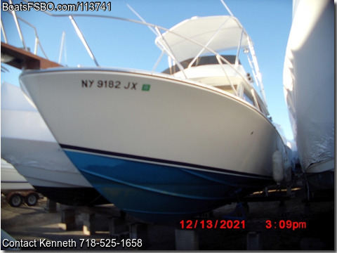 28'  1980 Bertram 28 Flybridge Cruiser BoatsFSBOgo