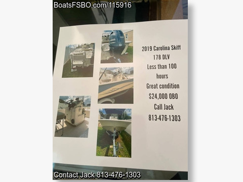 18'  2019 Carolina Skiff 178 DLV BoatsFSBOgo