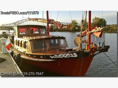 36'  1967 Chinese Junk 36 Motorsailer BoatsFSBOgo