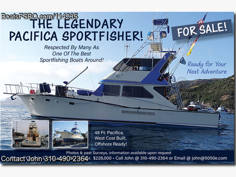 48'  1983 Pacifica 48 Sportfish BoatsFSBOgo